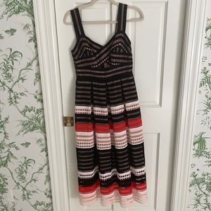 Lela Rose Colorblock MIDI dress (sample).